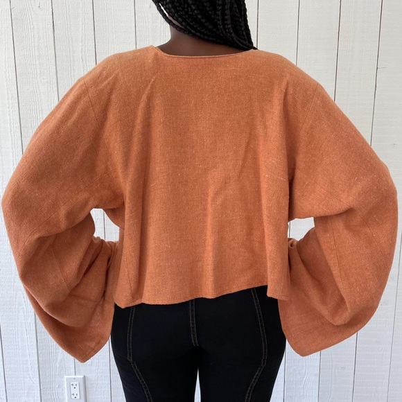 Vintage cropped blouse - Picture 3 of 4